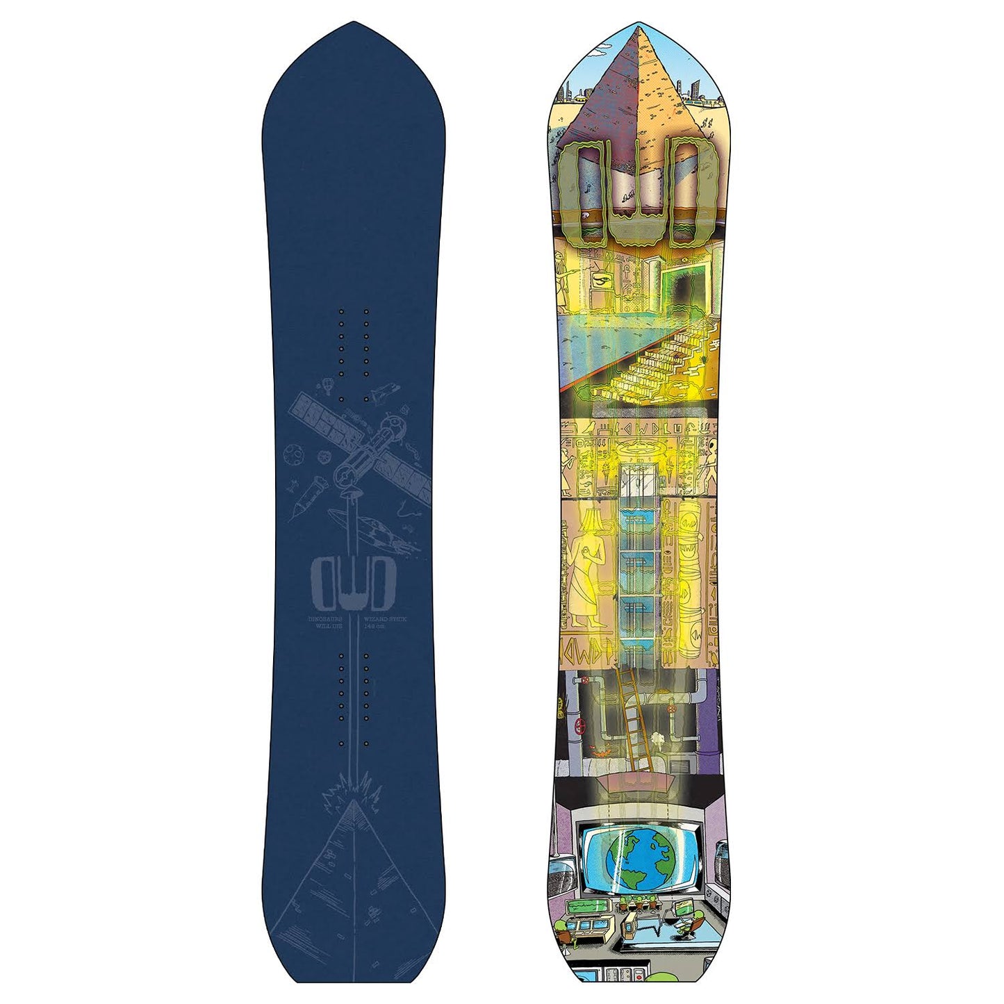 Dinosaurs Will Die Wizard Stick Snowboard Blue, 149cm ZLV3_D0GMG00