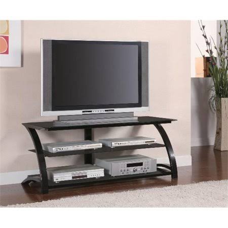 Coaster 700664 TV Stands Contemporary Metal and Glass Media Console SWE6_E0CZK18