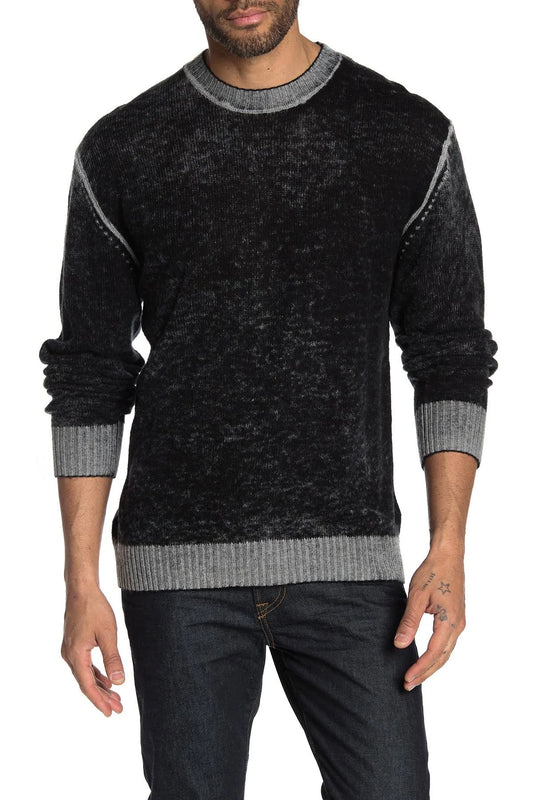 Diesel Man Sweater Black Size L Wool, Nylon BAU9_V5LZB93