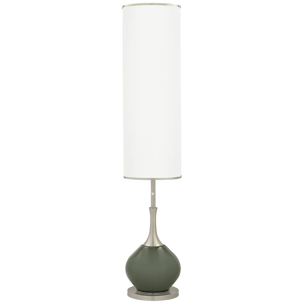 Color + Plus Deep Lichen Green Jule Modern Floor Lamp ZEI1_C5VQK49