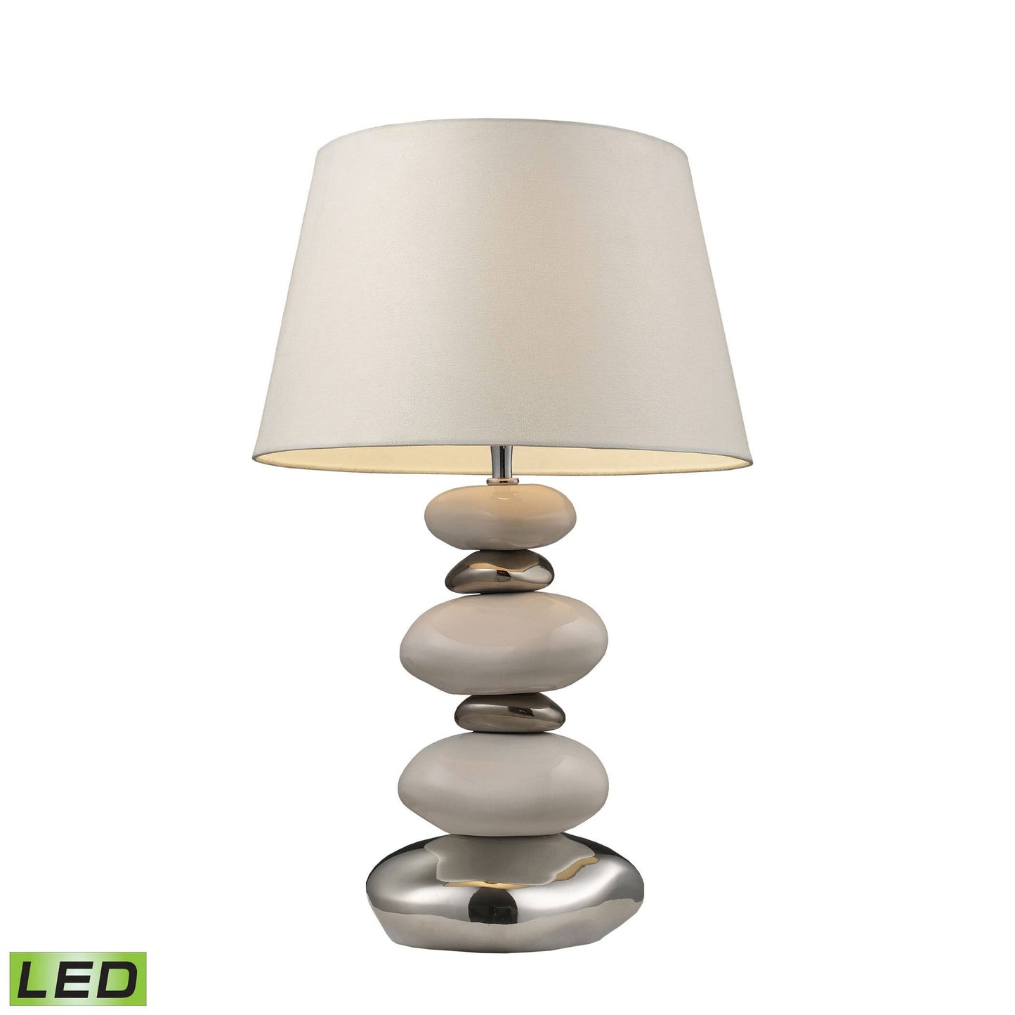 Dimond Lighting Elemis Table Lamp in White and Chrome 3948/1 HKO2_Q4HZV74