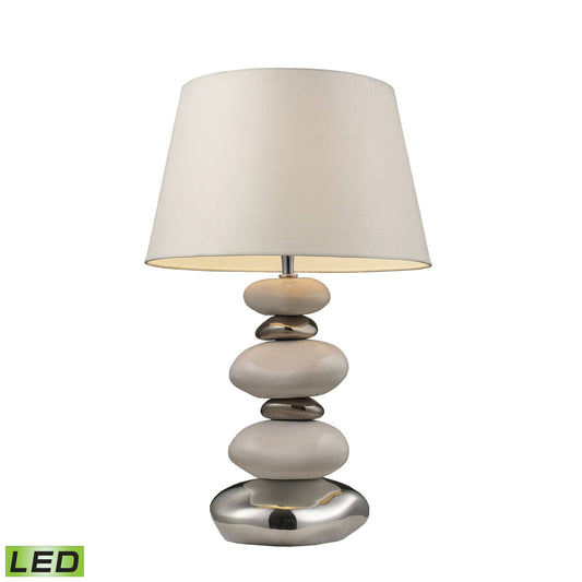 Dimond Lighting Elemis Table Lamp in White and Chrome 3948/1 HKO2_Q4HZV74