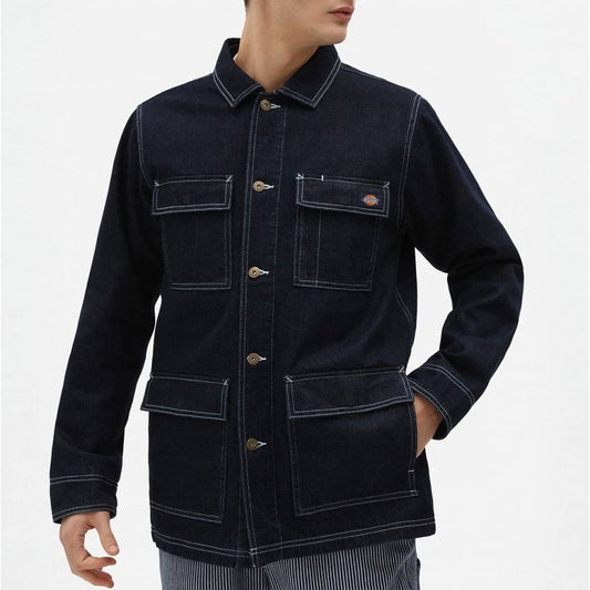 Dickies Morristown Jacket Colour: Indigo Blue, Size: L VGU6_S6LKR30