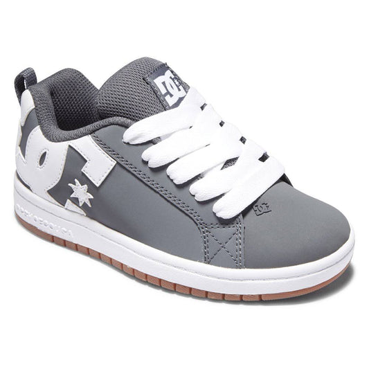 DC Shoes Court Graffik Leather Shoes for Kids (Kids) NQO0_F5SIC67