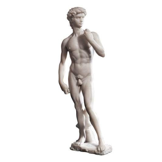 David Bonded Marble Statue Medium, White FOW3_F6FFS02