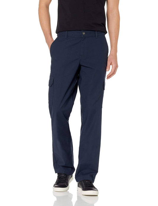 Dickies WP365 Flex Regular Fit Ripstop Tough Max Cargo Pants - Rinsed Dark Navy, 44 YYH8_P2NAC93