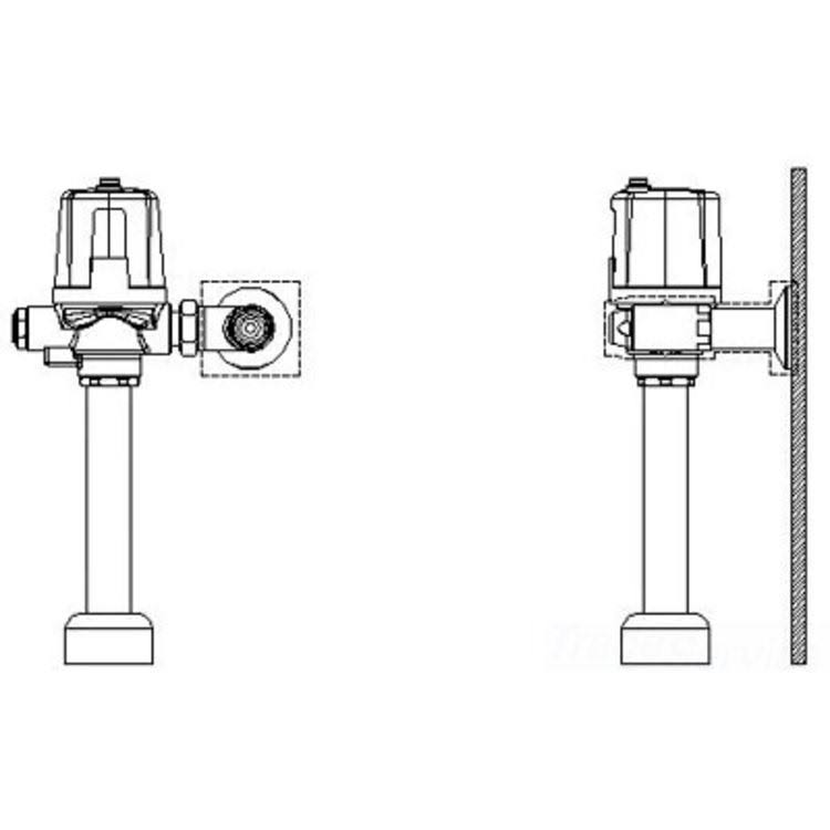 Delta 81T201BTA-30-6 Flush Valve Fits Sloan/Zurn LJI8_T0XYW99