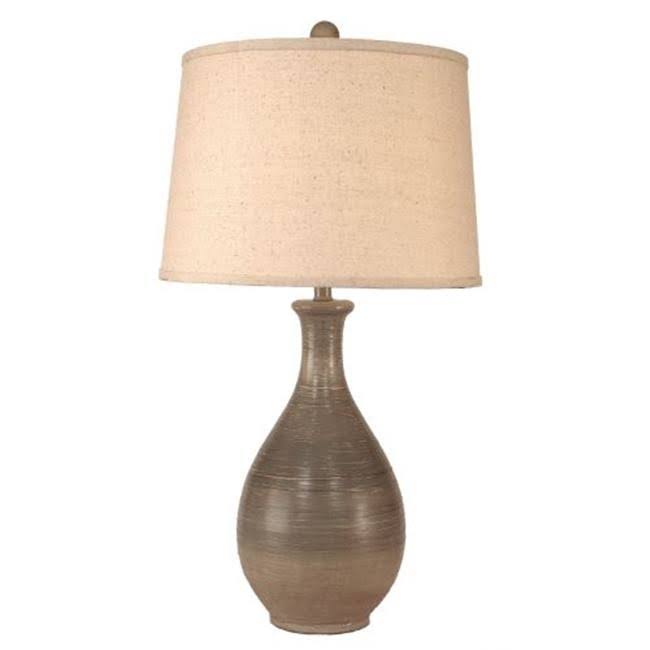 Coast Lamp Manufacturer 16 B18B Weathered Pale Grey Short Indented Diamond Accent Lamp LWD5_S5NFE46