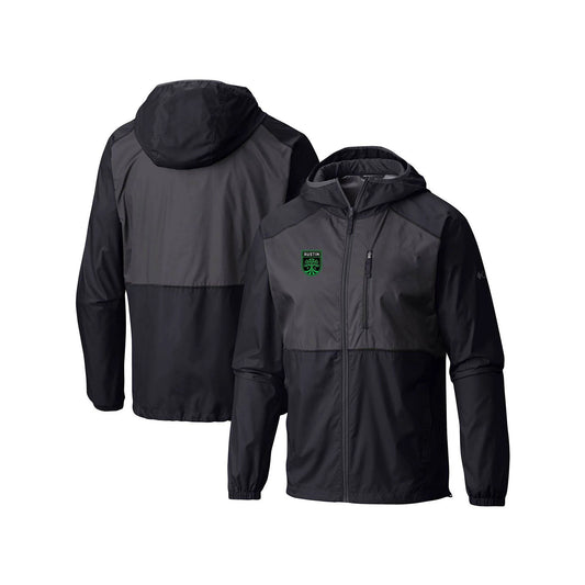 Columbia Austin FC Black Flash Forward Windbreaker Jacket Size: Medium YOY1_W3BDK89