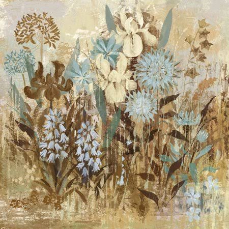 Charlton Home Floral Frenzy IV Painting Print on Wrapped Canvas, Brown XQX3_C7PNY93