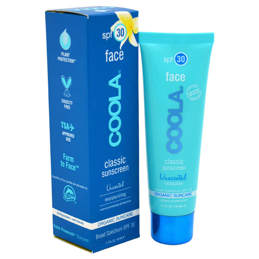 Classic Face Sunscreen Moisturizer SPF 30 - Unscented by Coola for PSZ2_T6SAH63